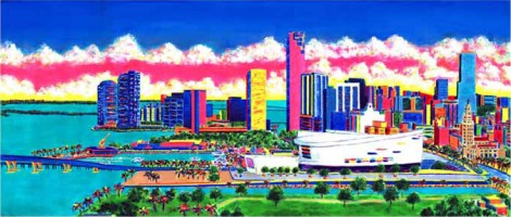 Bob's View Of Miami 60x26 / 2001
