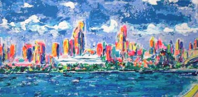Miami Skyline 18x10 / 2002