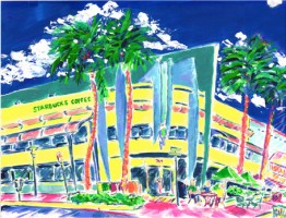 Starbucks, Lincoln Road 16x12 / 2002