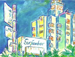 Surfcomber & Ritz Plaza 16x12 / 2002